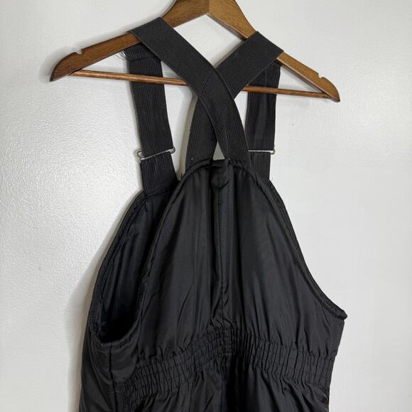 Vintage Zero-Zone Bib Overalls Mens Medium Black Insulated Snow Made USA 80s - Picture 6 of 11